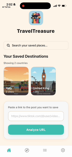 Adding saved restaurant to a trip by opening the place details and selecting Add to Trip, choosing trip name from list